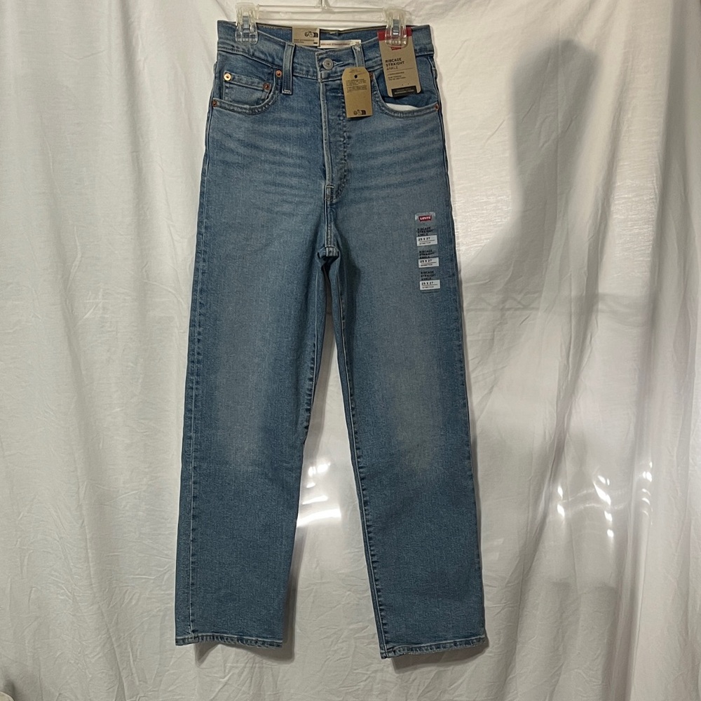 Levi's Classic Ribcage Straight Ankle Blue Jeans